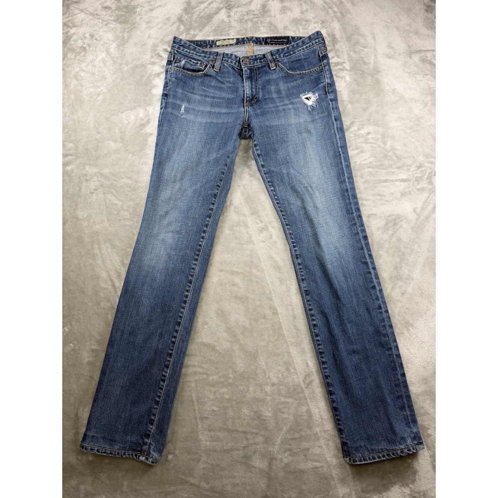 AG Adriano Goldschmied Jeans Women's 29 Blue Premiere Skinny Straight Leg Slim